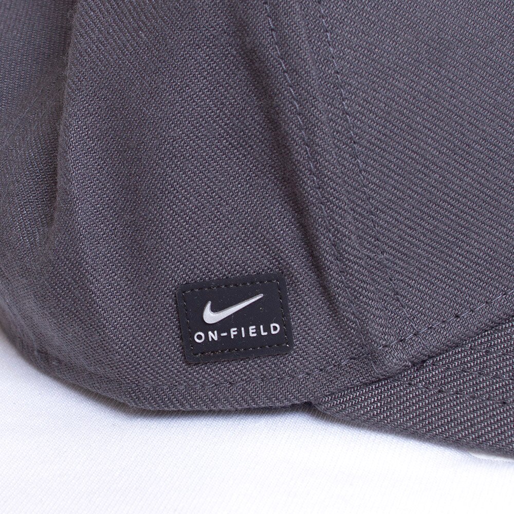 Classic Oregon O, Nike, Grey, Curved Bill, Polyester Blend, Accessories, Unisex, Football, Rise, Structured, Flex, Hat, 799101
